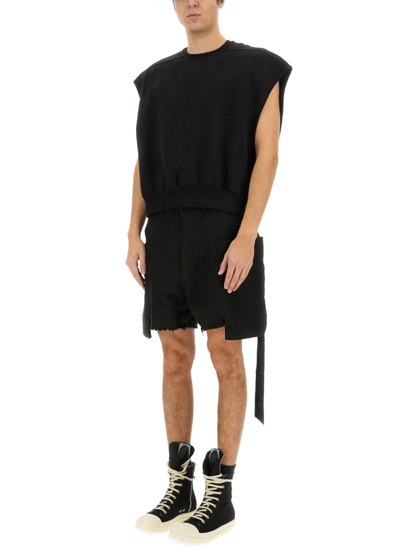 Black Solid Shorts