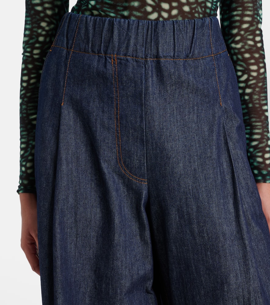 High-rise wide-leg jeans
