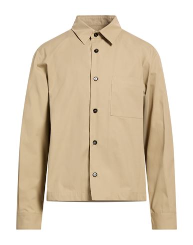 Man Shirt Beige Size M Cotton