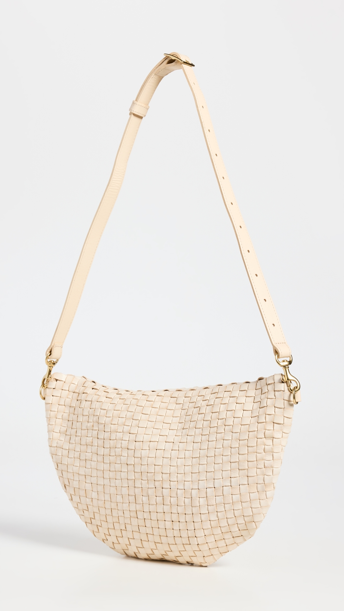 Grande Fanny Belt Bag Cream Woven Checker One Size