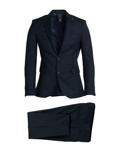 Man Suit Midnight blue Size 36 Polyester, Viscose, Elastane