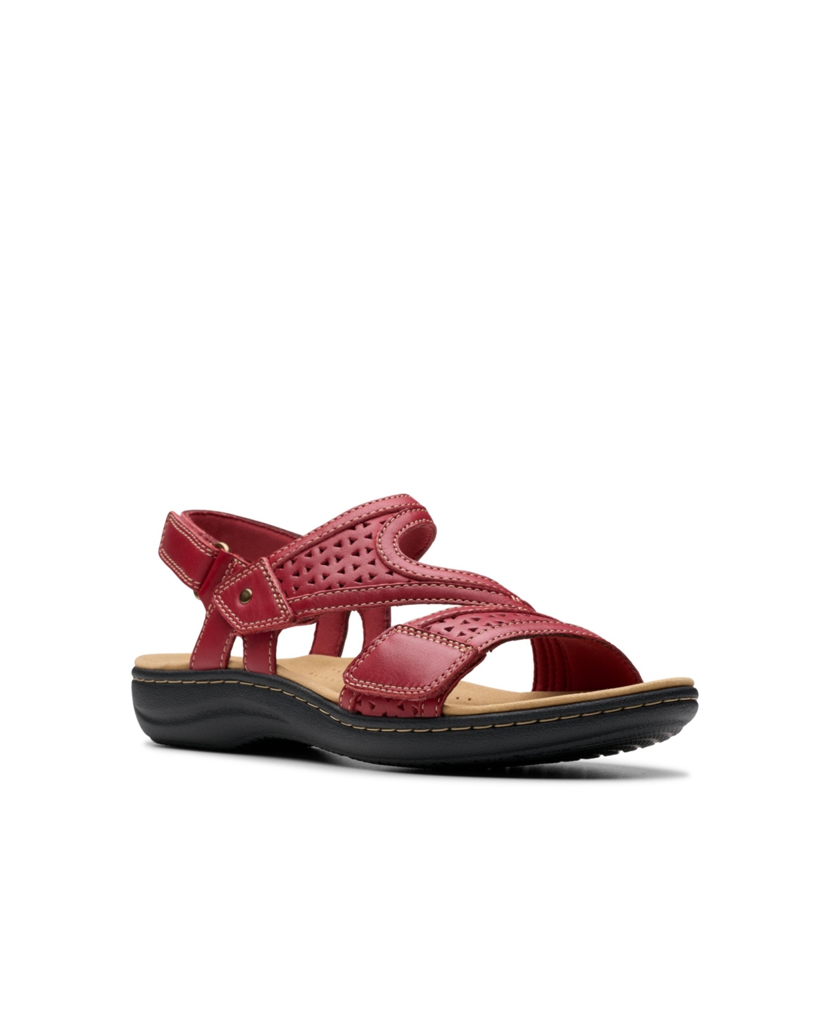 Women's Laurieann Faye Slip On Flat Sandals - Red Leather