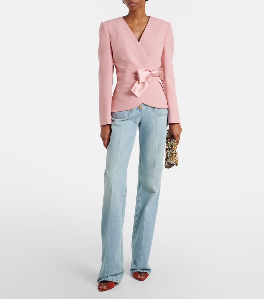 Virgin wool crêpe jacket