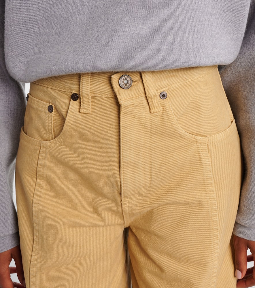 High-rise barrel-leg jeans
