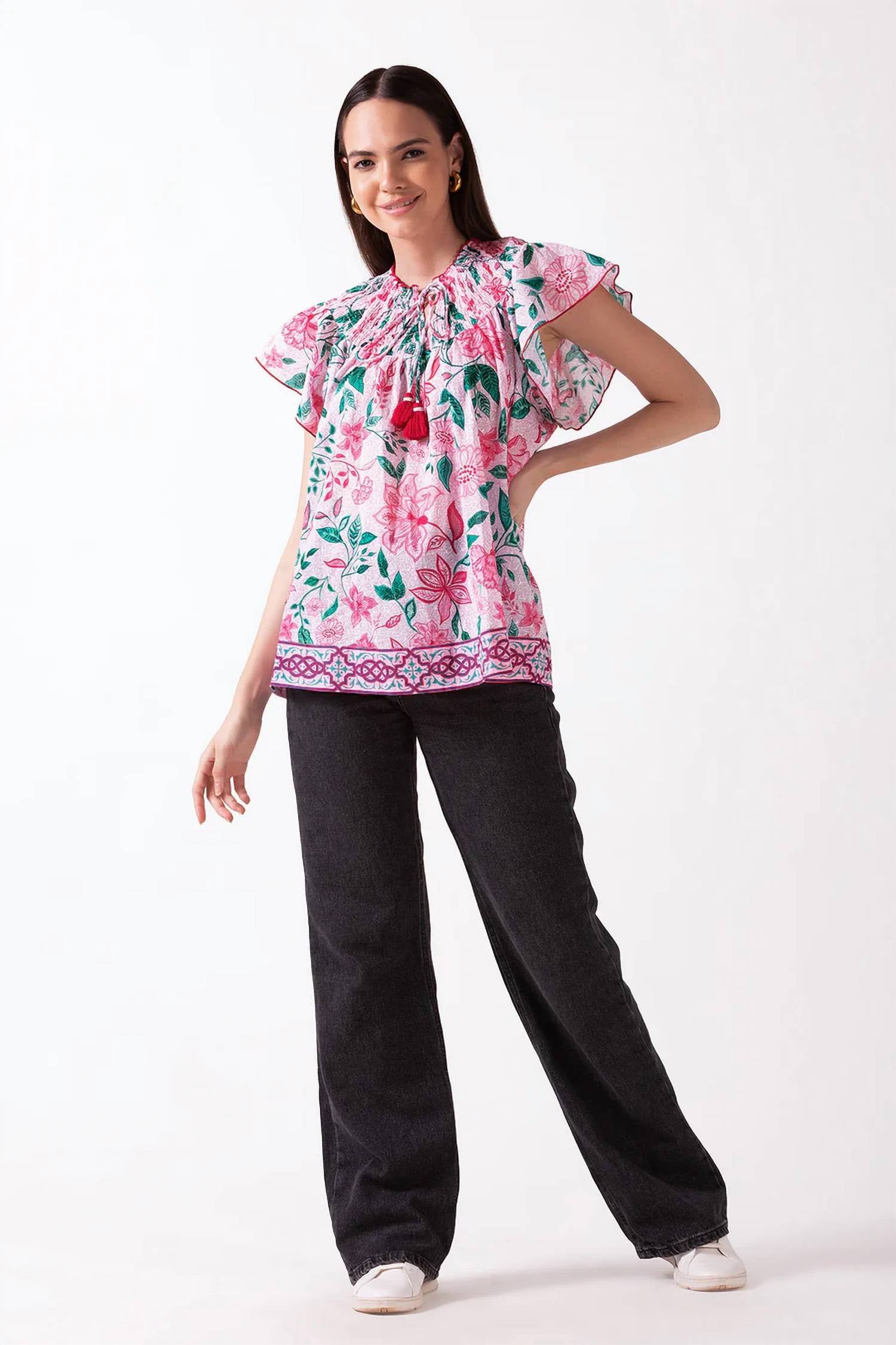 Soraya Top In Pink Medina