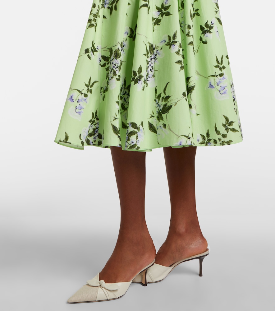 Marione floral belted cotton shirt dress