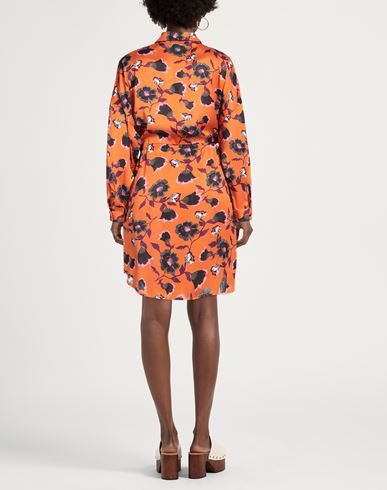 Replay Woman Mini dress Orange Size S Polyester
