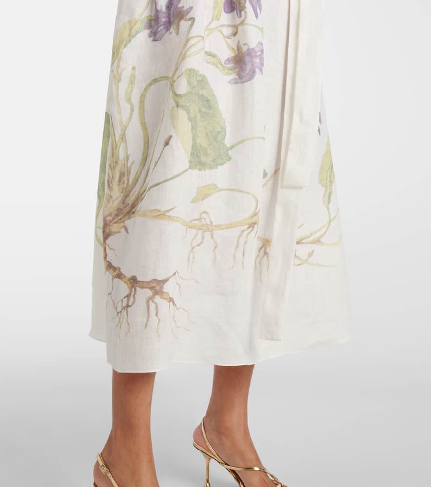 Linen wrap dress