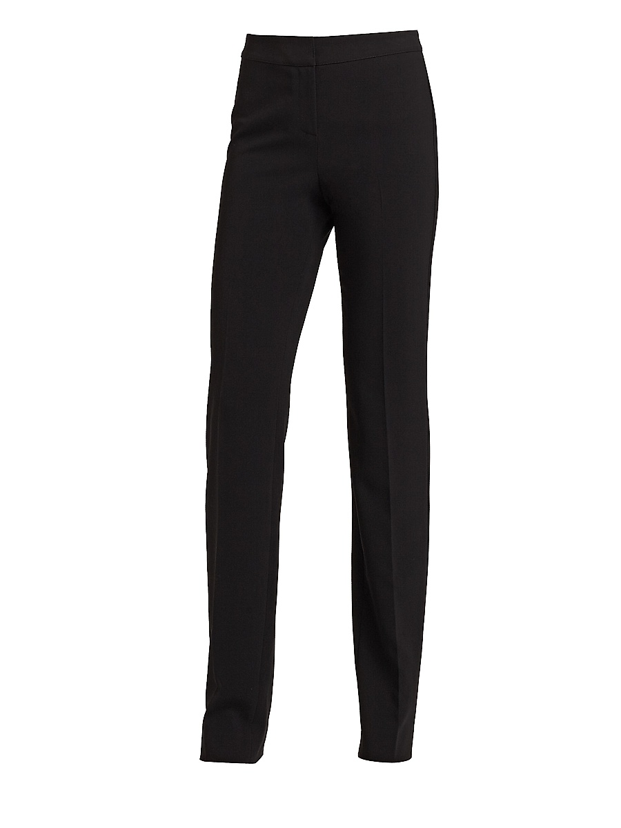 Women's Crepe Marocain Diana Pants - Caviar