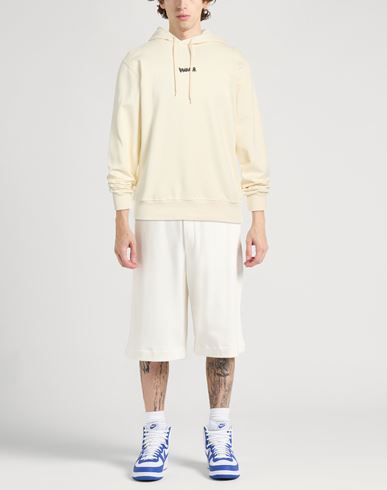 Man Sweatshirt Cream Size S Cotton