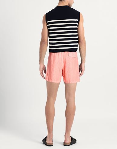 Man Shorts & Bermuda Shorts Salmon pink Size 32 Linen