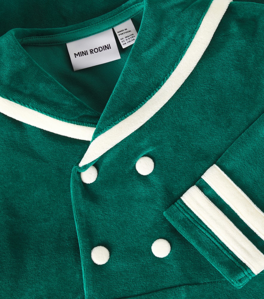 Mini Rodini Sailor cotton velour dress