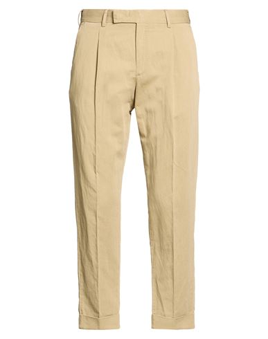 Man Pants Khaki Size 36 Cotton, Linen
