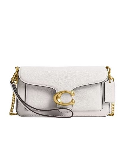 Logo Plaque Chain Crossbody Bag