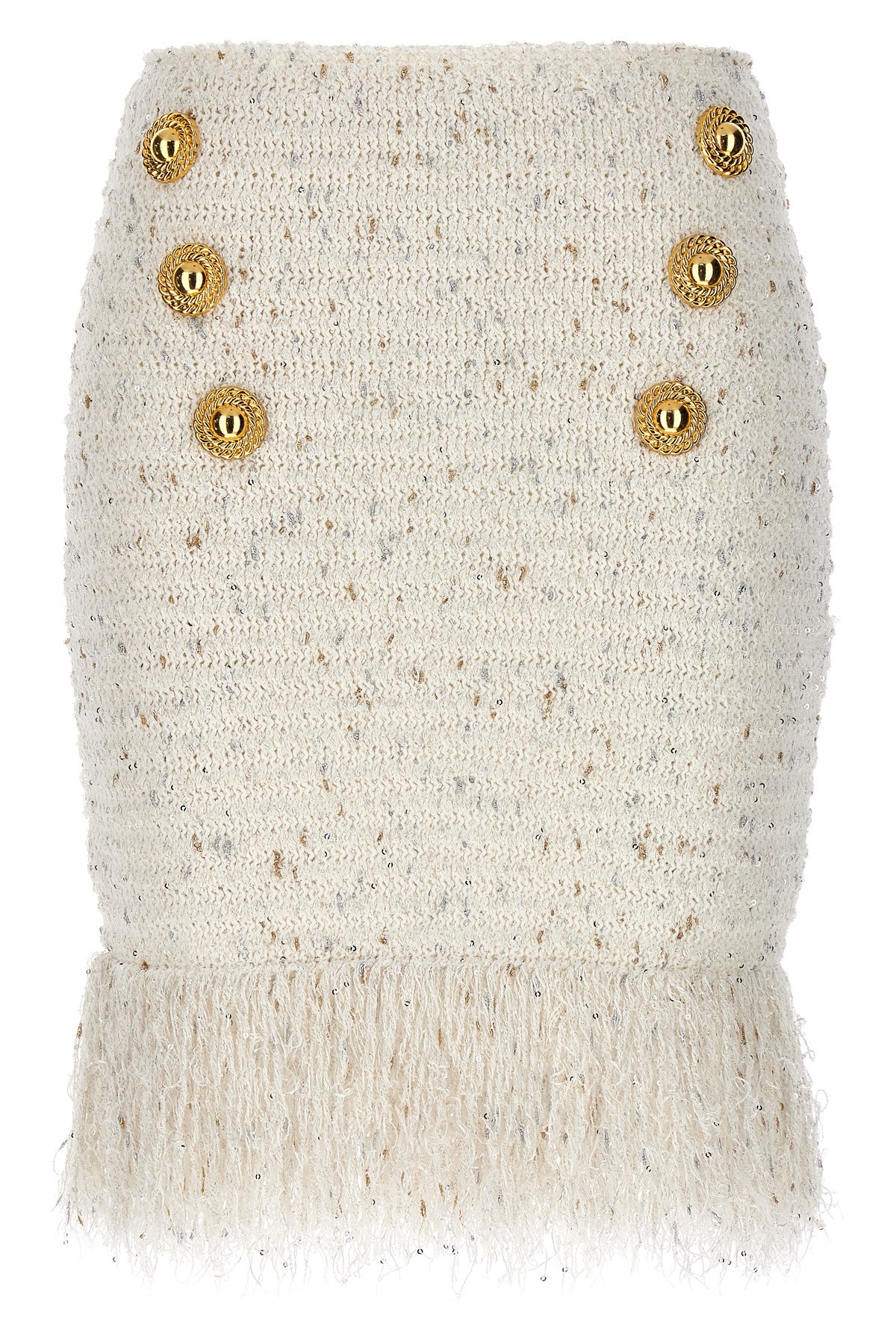 'Fringed Tweed' Skirt