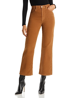 '70s High Rise Flare Corduroy Ankle Jeans in Ginger