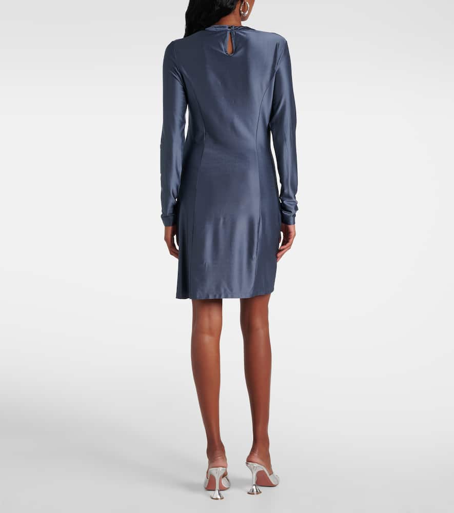Gathered jersey minidress