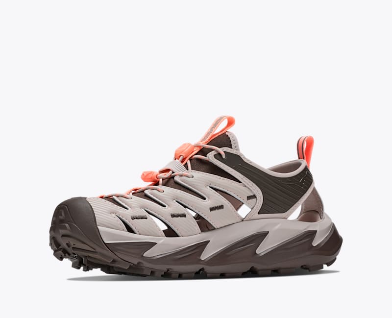 HOKA Hopara Hiking Shoes in River Rock Grey/Cliff Grey