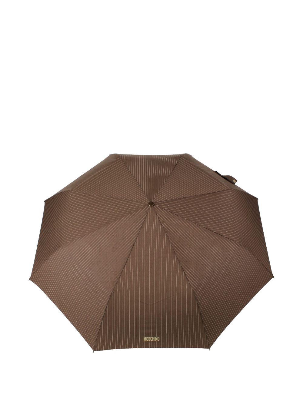 Moschino striped umbrella - Brown