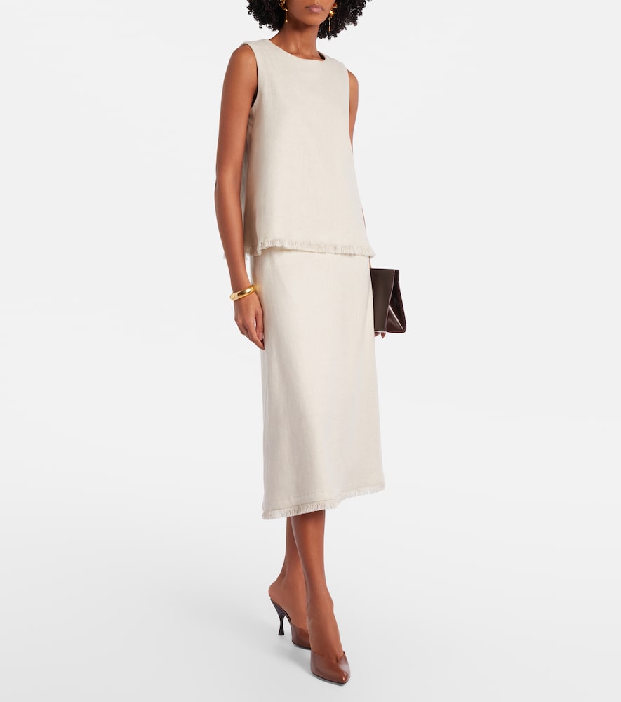 Manika linen and cotton top