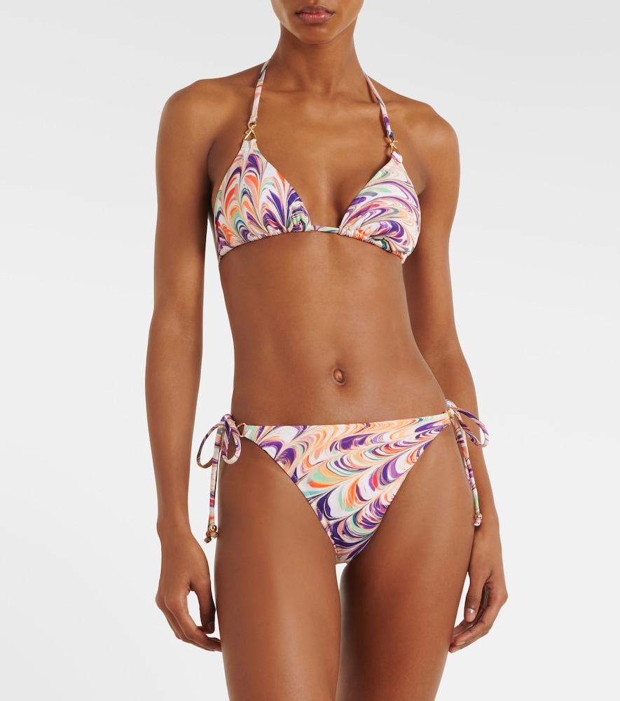 Leoni printed bikini bottoms