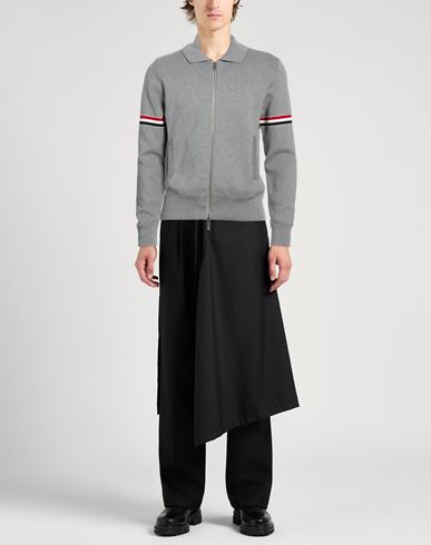 Man Cardigan Grey Size 0 Cotton, Polyamide, Elastane
