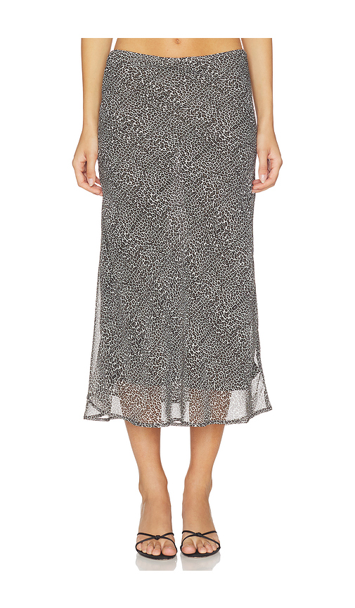 Bella Venice The Lawson Skirt in Charcoal,Brown. L. Also in XS