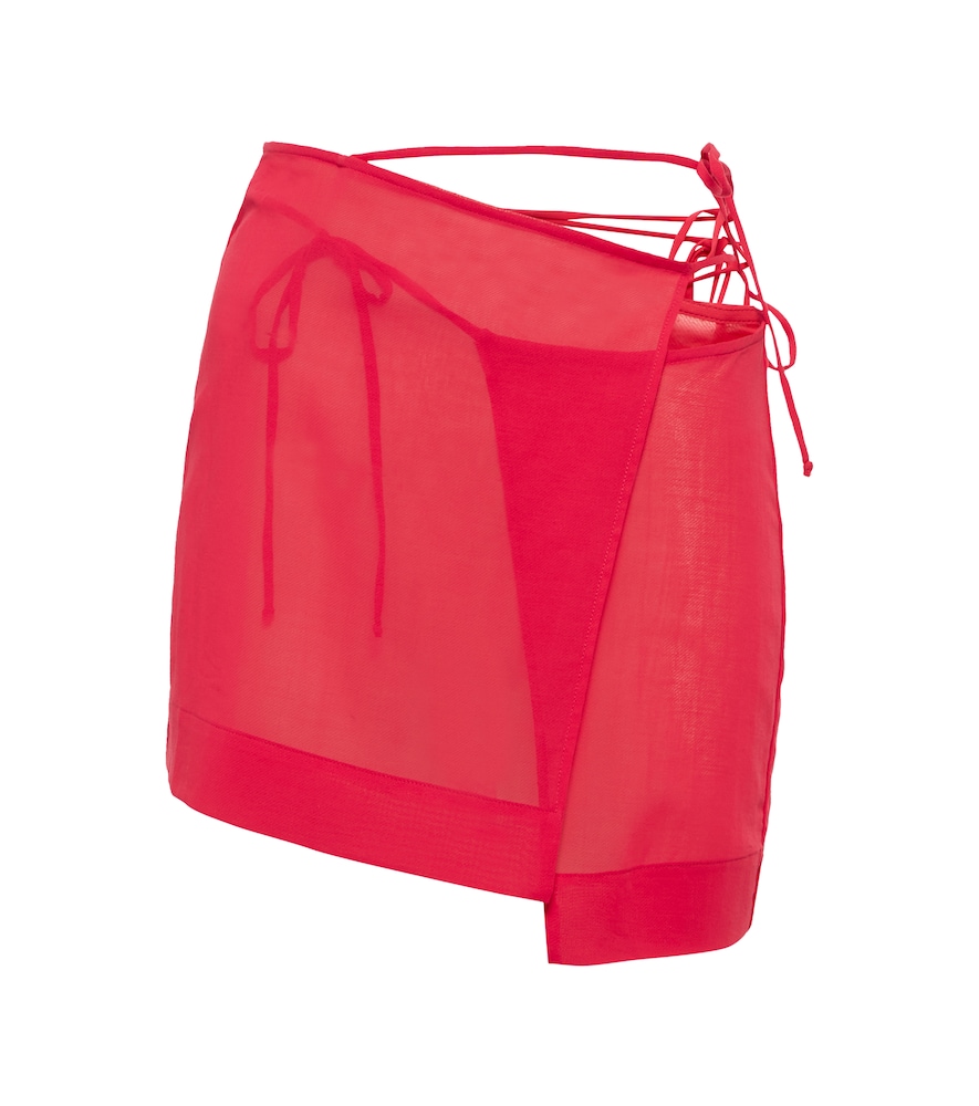 Exclusive to Mytheresa - Asymmetric wrap miniskirt