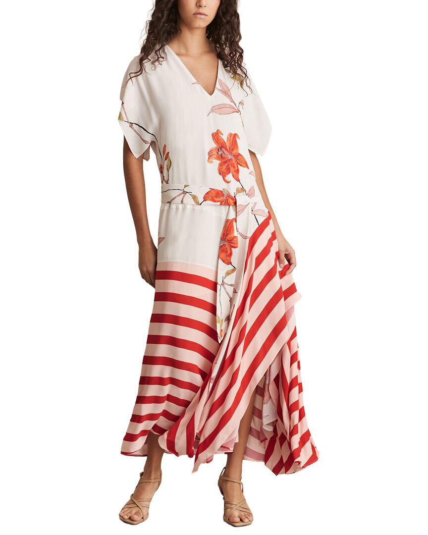 Alicia Floral Stripe Print Dress