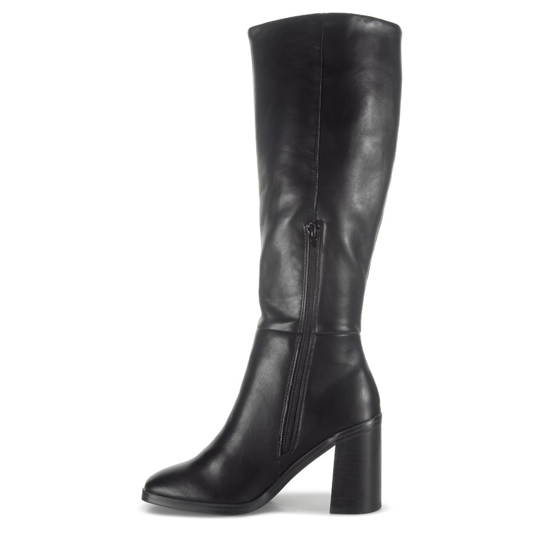 Women's Flapper Knee High Boots (Black)