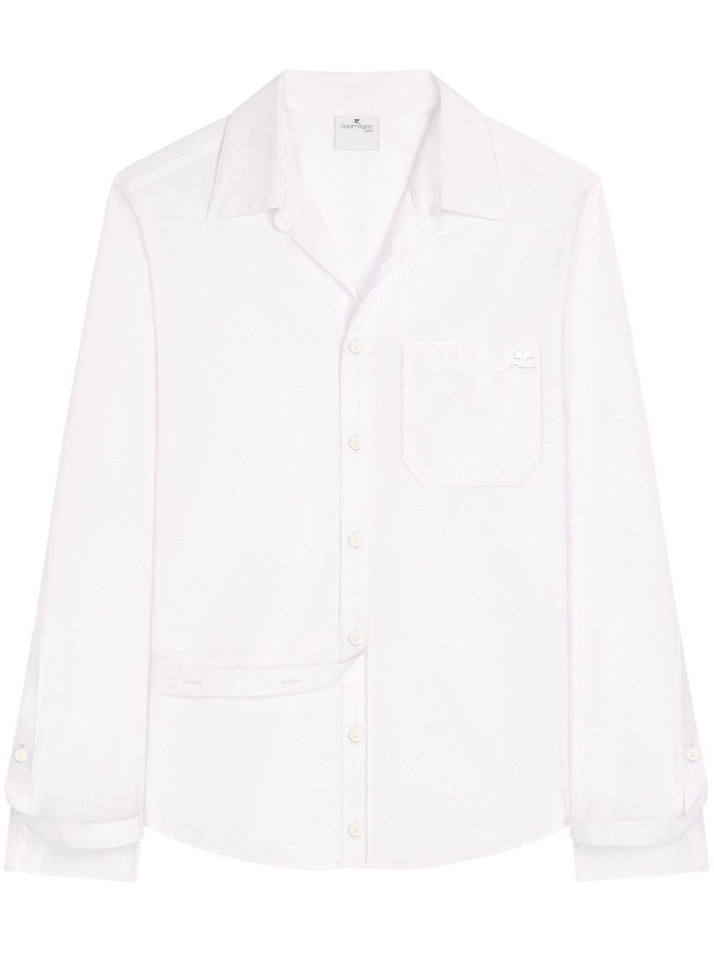 Modular cotton shirt - White