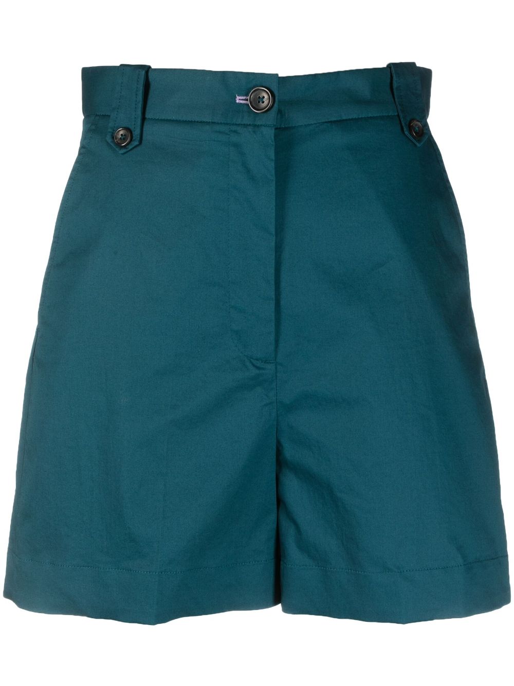 Hight-waist mini shorts - Blue