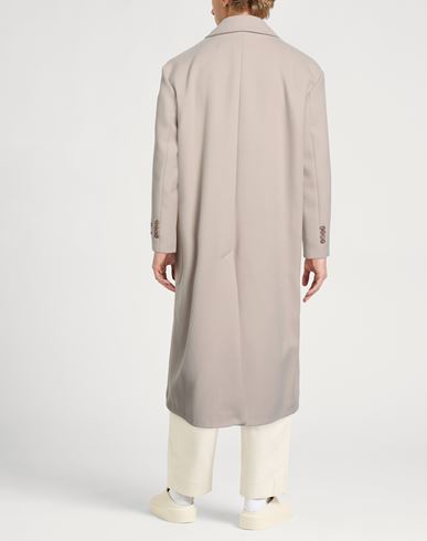 Man Coat Beige Size M Polyester, Viscose, Elastane