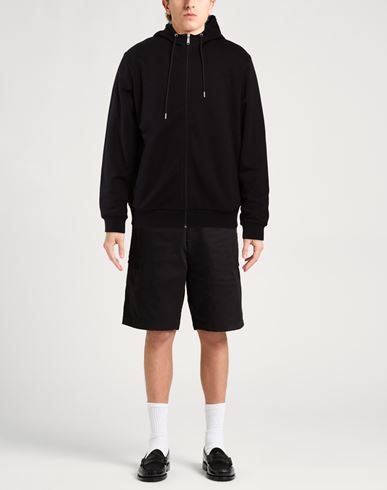 Man Sweatshirt Black Size XL Cotton