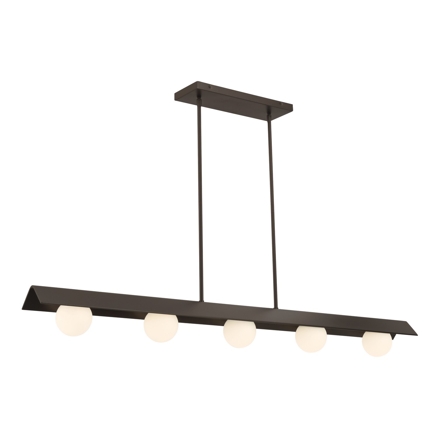 Dark Bronze LED Linear Chandelier from the Vestra Collection