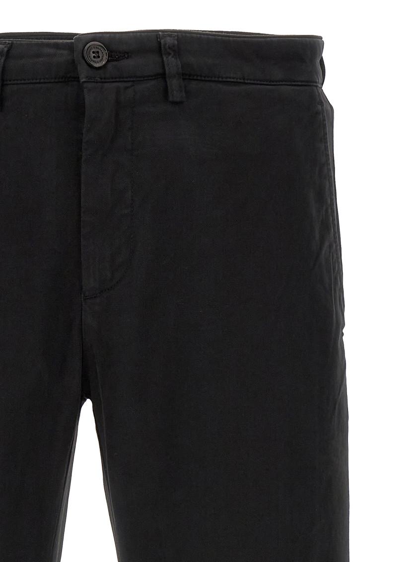 -Mike Pantaloni Nero-Uomo