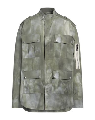 Man Jacket Sage green Size 42 Cotton