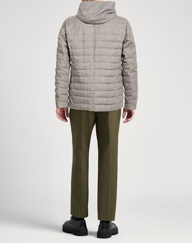 Man Puffer Grey Size 48 Linen