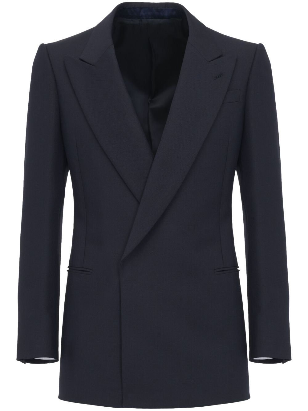 Tailored peak lapels blazer - Black