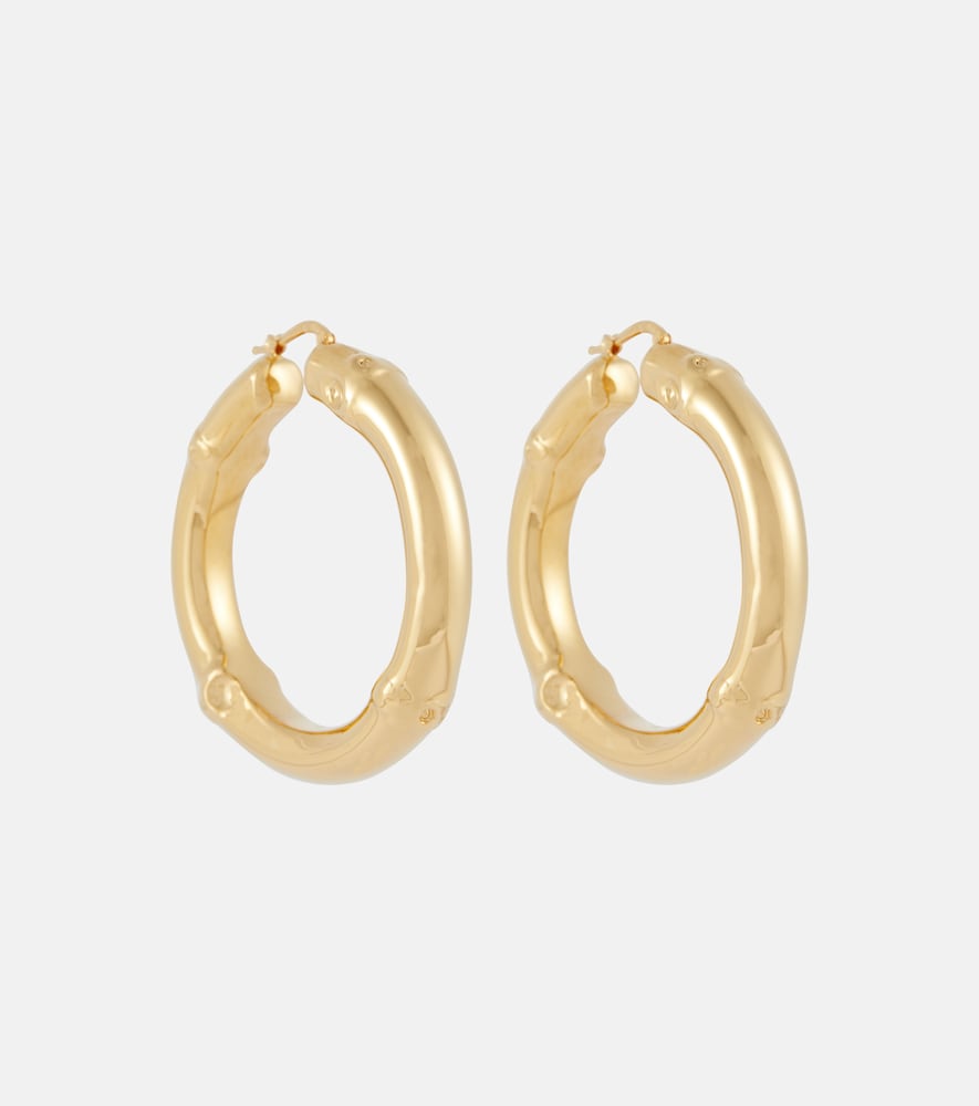 Jil Sander Bamboo hoop earrings