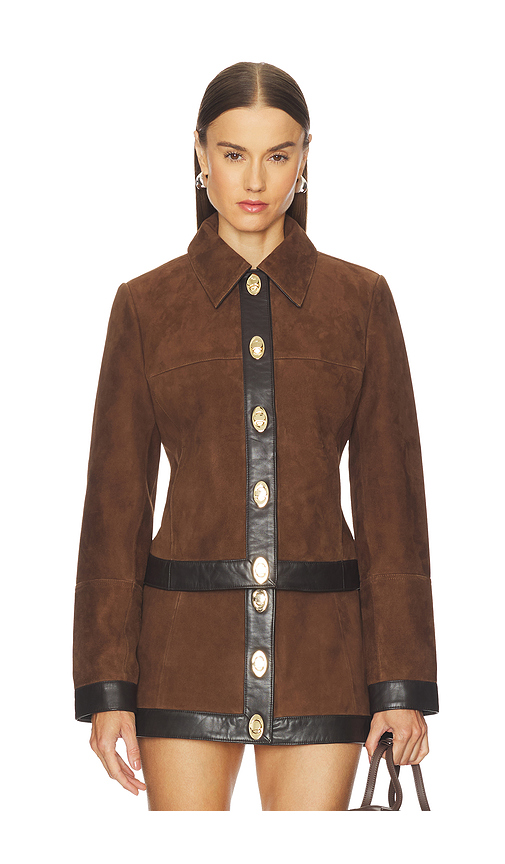 Retrofete Nanna Jacket in Chocolate. M. Also in