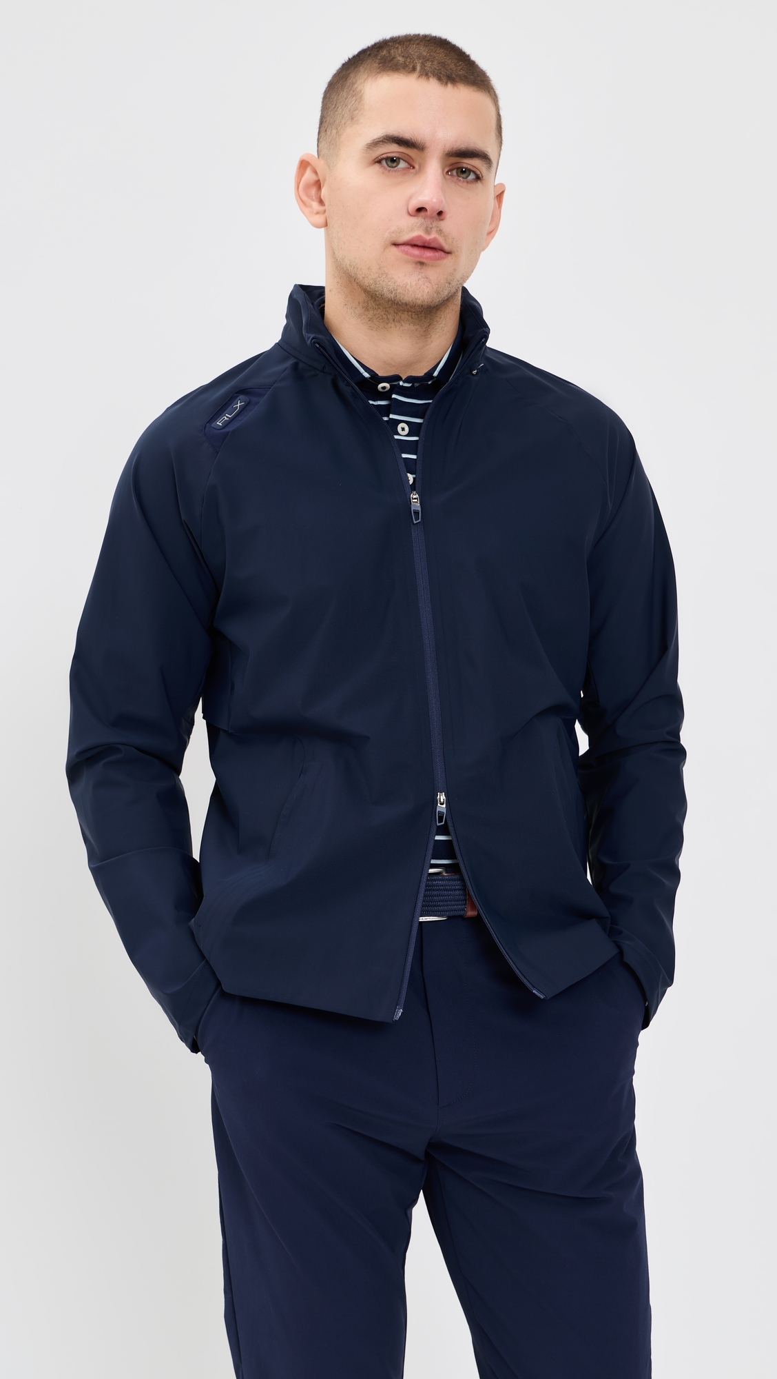 Lightweight Tech Zip Jacket Refined Navy