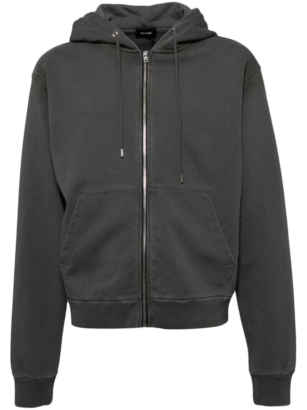 Drop shoulder hooded jacket - Grey