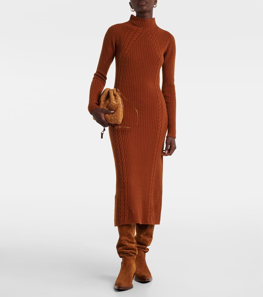 Zelanda wool-blend midi dress