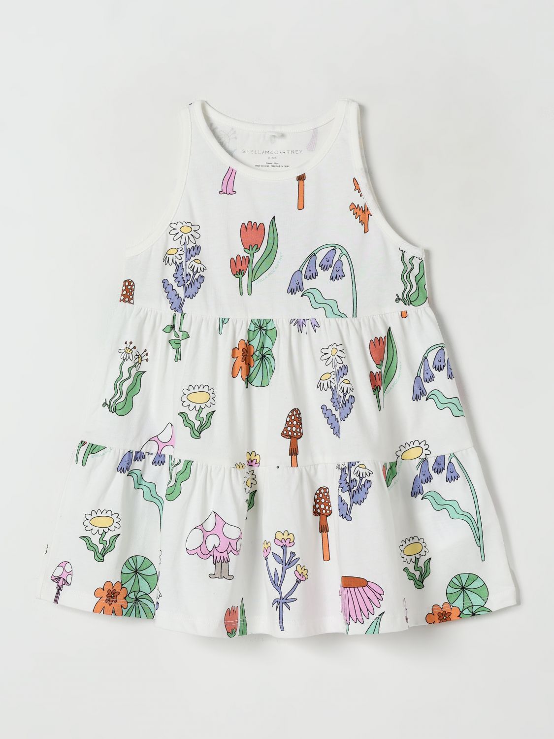 Floral-print dress - White