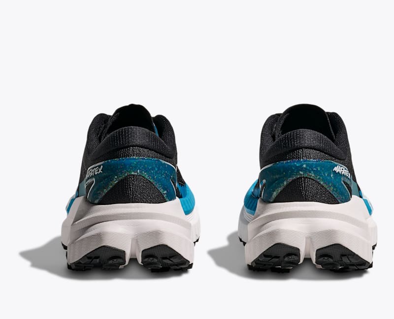 HOKA Women's Mafate X Shoes in Black/Skyward Blue