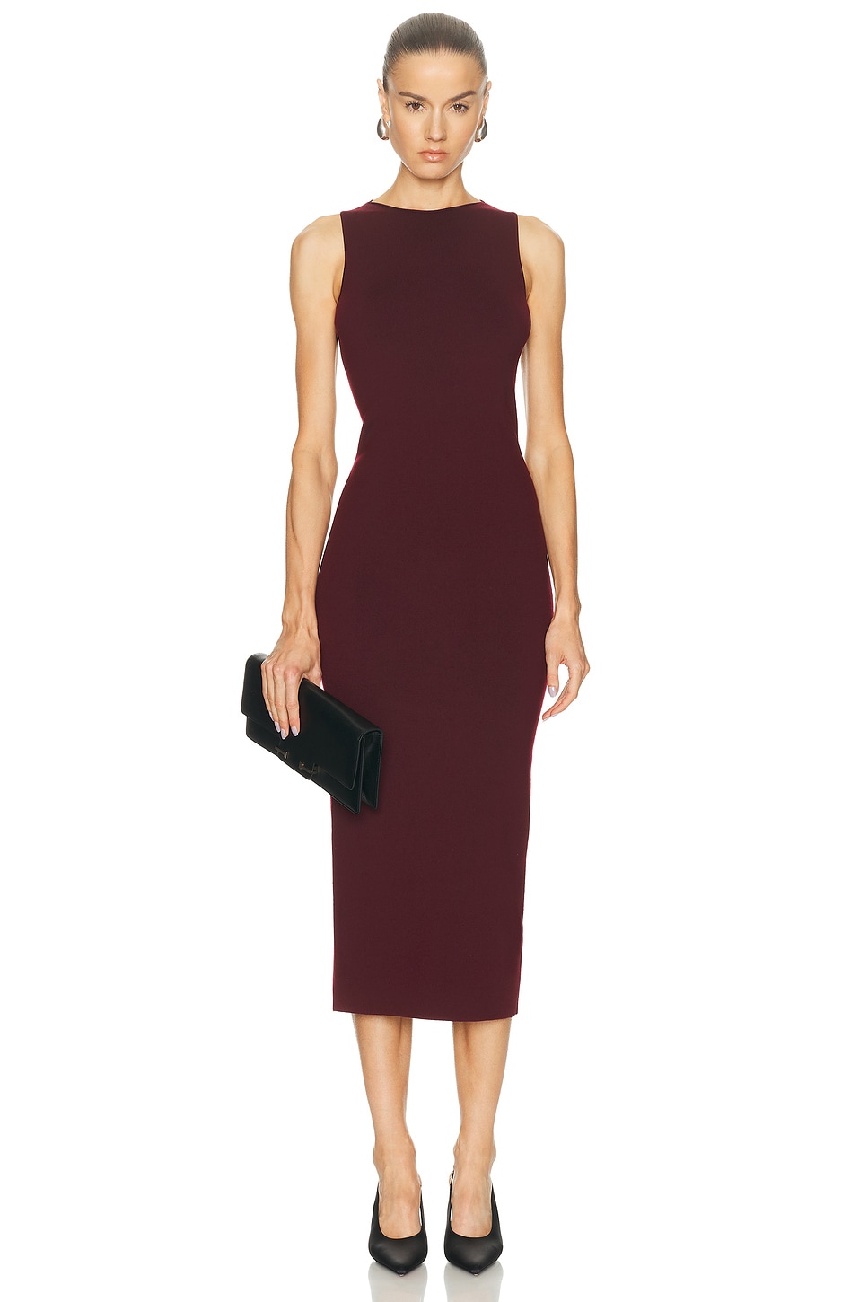 High Sport Devin Dress in Wine - Burgundy. M also in