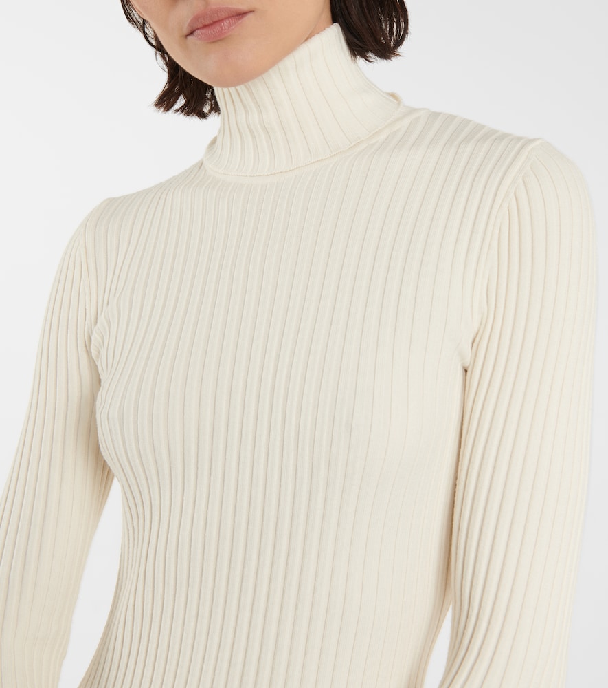 Wool-blend minidress