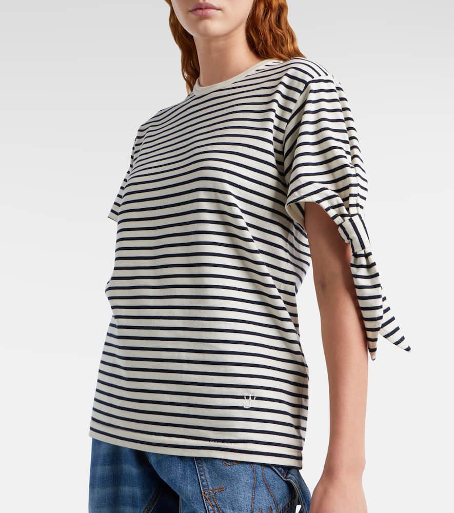 Striped cotton jersey T-shirt