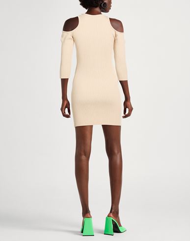 Woman Mini dress Beige Size ONESIZE Viscose, Acrylic, Elastane